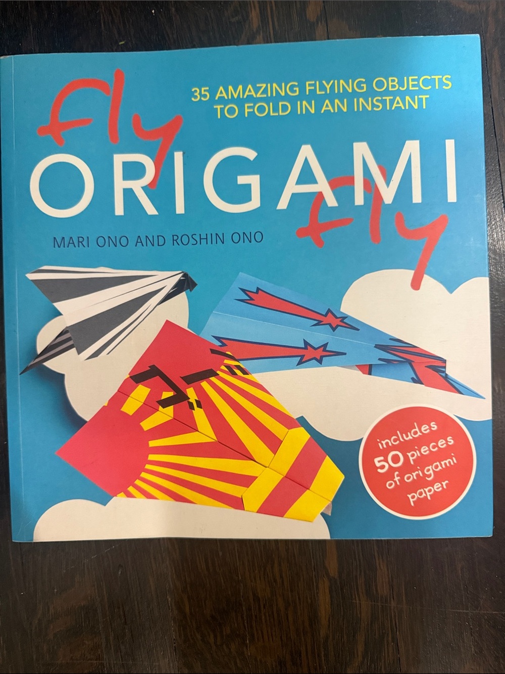 Origami Flying Objects Book - Blue Cover by Mari Ono & Roshin Ono